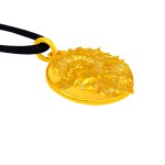 999 Pure Gold Lion Guardian Pendant